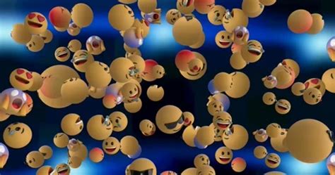 Animation Of Multiple Falling Emojis On Stock Video Pond5