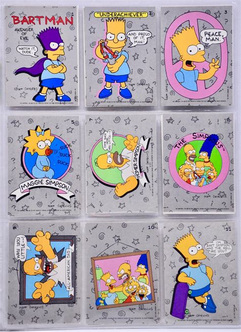 Sold At Auction 1990 20th Century Fox Topps The Simpsons TV