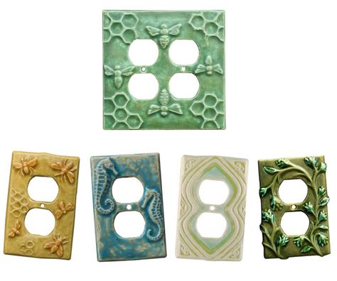 Ceramic Light Switch Covers Unique Decorative Unusual Honeybee Ceramics