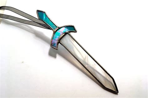 Stained Glass Sword Iridescent Mist Sword Handmade