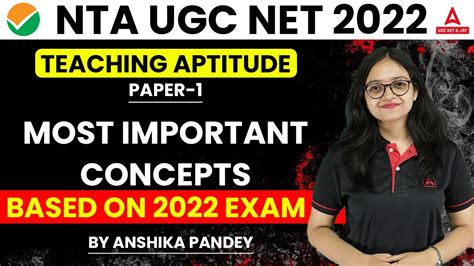 UGC NET 2022 UGC NET Paper 1 Teaching Aptitude Most Important New