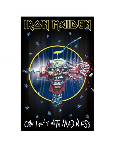 Poster Textil Iron Maiden Can I Play With Madness Metalhead Merch