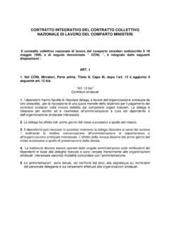 CONTRATTO INTEGRATIVO DEL CONTRATTO COLLETTIVO Contratto