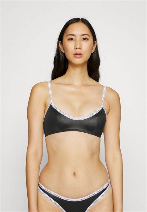 Calvin Klein Swimwear Bralette Haut De Bikini Blacknoir Zalandofr