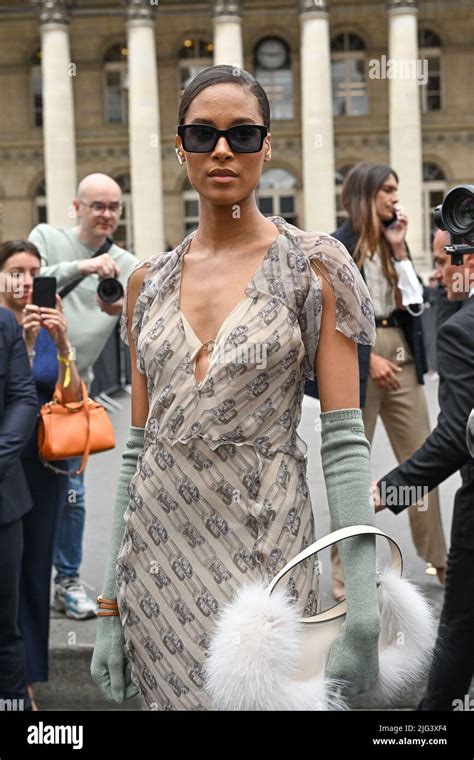 Paris France July 7 2022 Cindy Bruna Attending The Fendi Show