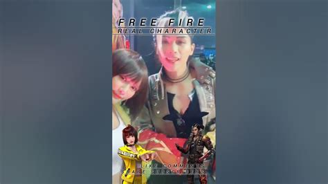 Free Fire Real Character [ Kelly And Hyato ] Freefirevideos Kelly Hayato Freefire