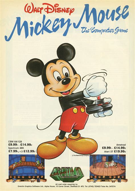 Atari St Mickey Mouse The Computer Game Scans Dump Download