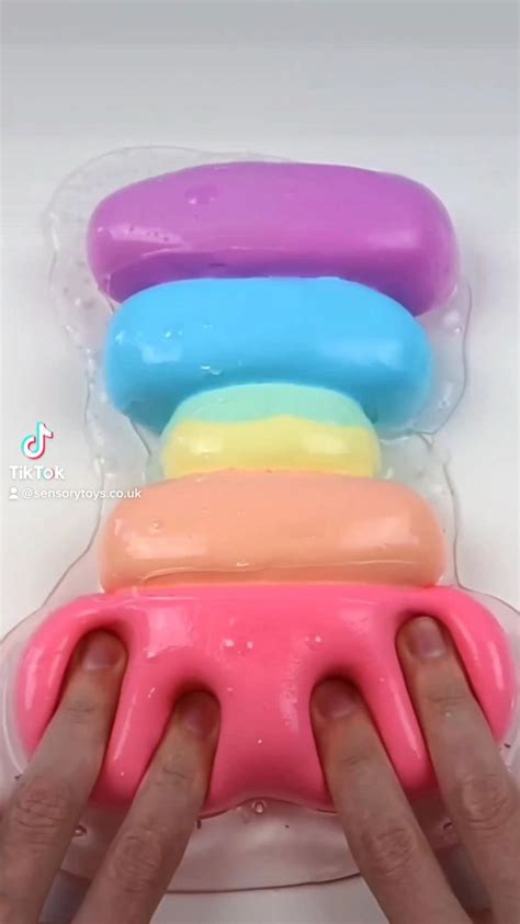 Satisfying Slime ASMR 🍭🍭🍭🍭 #slime #asmr #fidgettoys