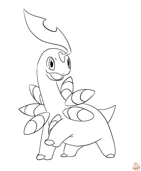 Pokemon Coloring Pages Snivy