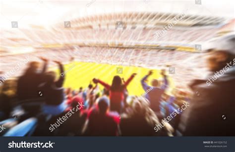 Football Soccera Fans Full Stadium Celebrate Stock Photo Edit Now