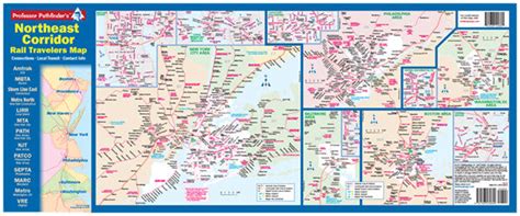 Northeast Corridor Rail Travelers Map – Hedberg Maps