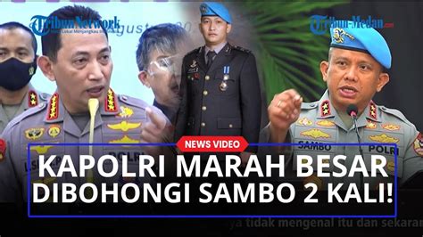 Kapolri Marah Besar Dibohongi Ferdy Sambo Dua Kali Bersumpah Tak