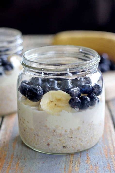 Banana And Blueberry Overnight Oats The Kiwi Country Girl