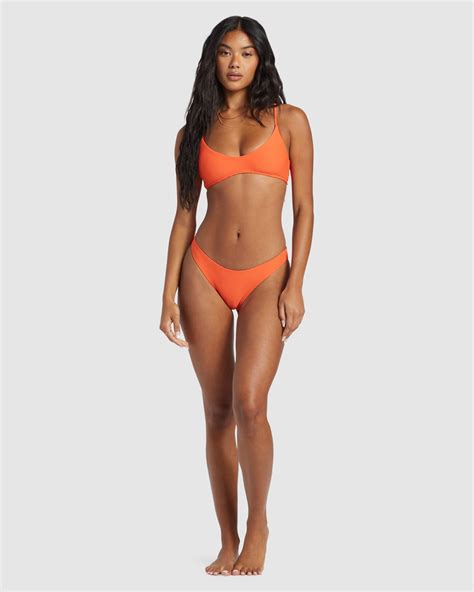 Billabong Tanlines V Bralette Bikini Top Coral Craze SurfStitch