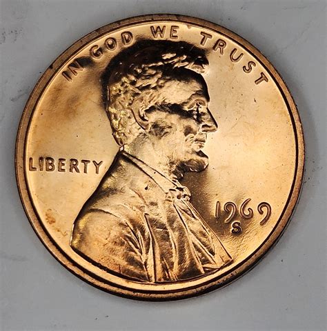 1969 S Lincoln Memorial Proof Cent USA Coin Property Room