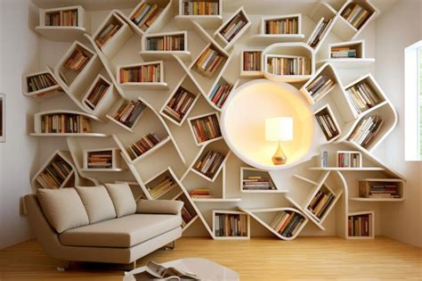 Premium Photo Unveiling Stunning Bookcase Design Ideas Enhance Your