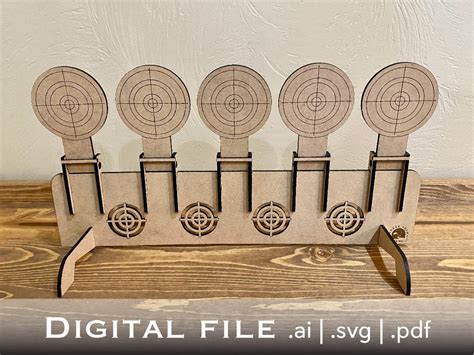 Digital File Only Straight Shooter Targets Svg Pdf Ai Rubber Band