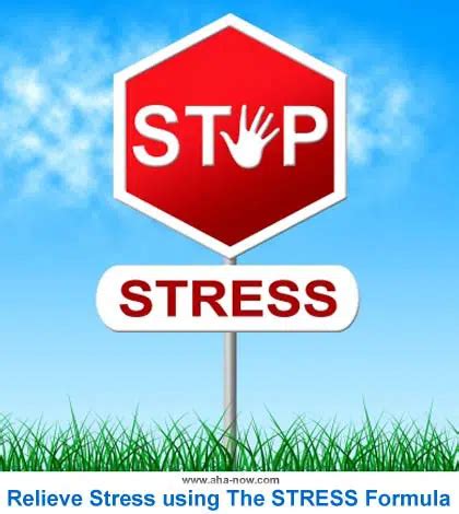 steps  relieve stress   stress formula ahanow
