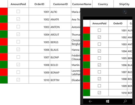 Conditional Styling In Uwp Datagrid Control Syncfusion