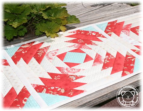 Pineapple Quilt Block – Stickbär Blog-Archiv