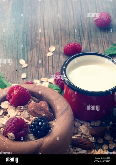 cereals with milk Stock Photo - Alamy