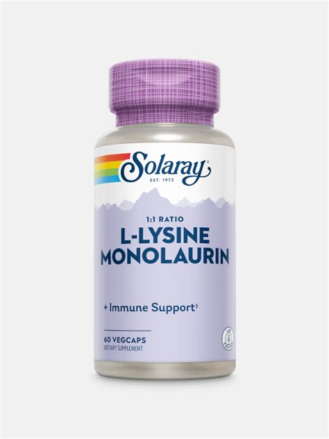 L Lysine Monolaurin Vegcaps Solaray