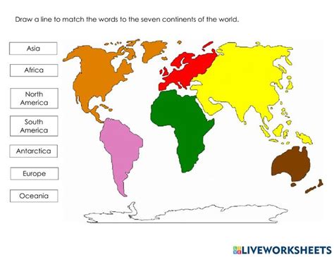 Map of the Seven Continents: Online Exercise