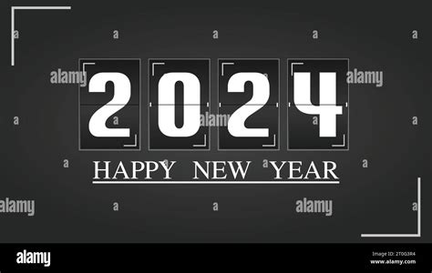 Feliz Año Nuevo 2024 Diseño De Banner De Redes Sociales Y Diseño De Fondo Imagen Vector De Stock