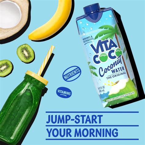 Vita Coco The Original Coconut Water Nutrients And Electrolytes Rich Pure 16 9 Fl Oz Tetra