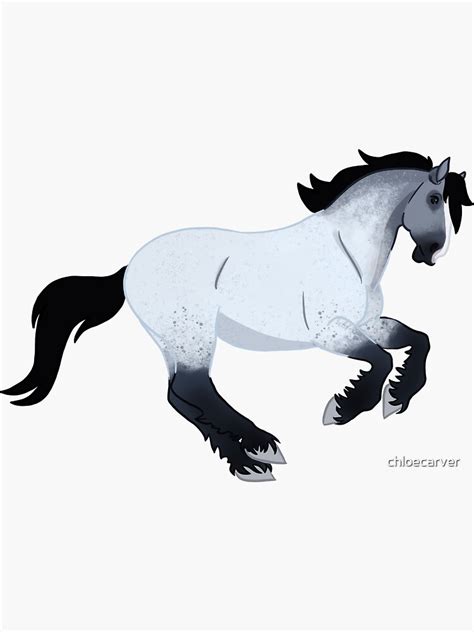 "Ardennes War Horse" Sticker for Sale by chloecarver | Redbubble