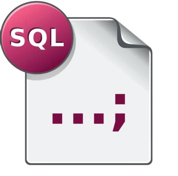 Color Icon Sql File Format Database Clip Art Graphic Vector Database