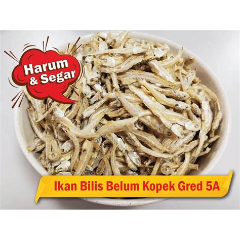 Ikan Bilis Mata Biru Belum Kopek Gred 5a Rangup 250g 500gm Shopee