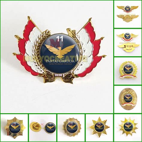 Jual Pin Partai Garuda Nomor Urut Garuda Emblem Bros Partai