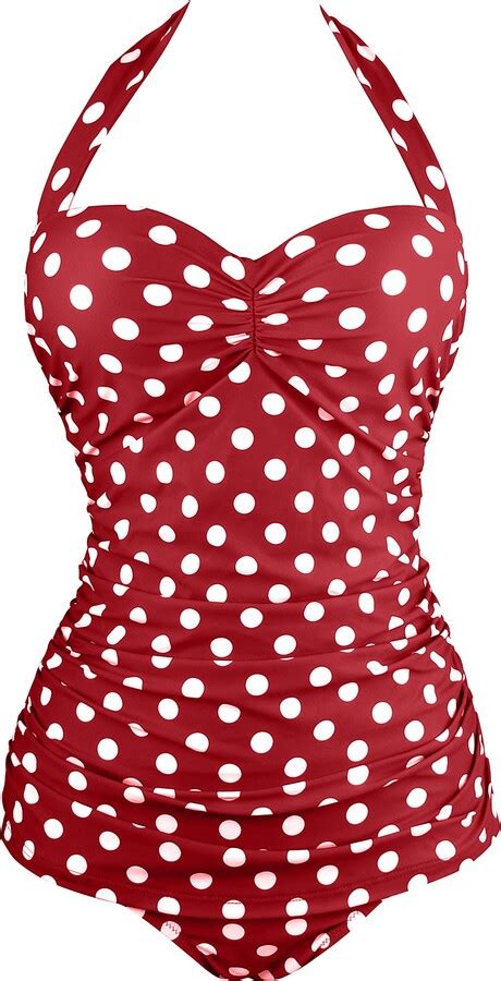 Aixy Vintage Polka One Piece Swimwear Monokinis For Women Shopstyle