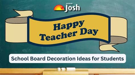 Teachers' Day Board Decoration Ideas for School Students