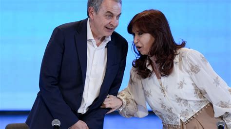 Cristina Fern Ndez Arropada Por Zapatero Tras Su Condena Por