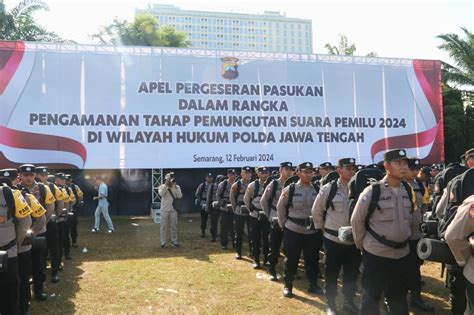 Apel Pergeseran Pasukan Dalam Rangka Pengamanan Tahap Pemungutan Suara