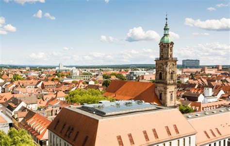 Aerial View Over the City of Erlangen Stock Photo - Image of bavaria ...