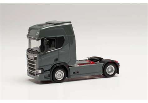 Herpa Scania Cr Hd Zugmaschine Iron Grey