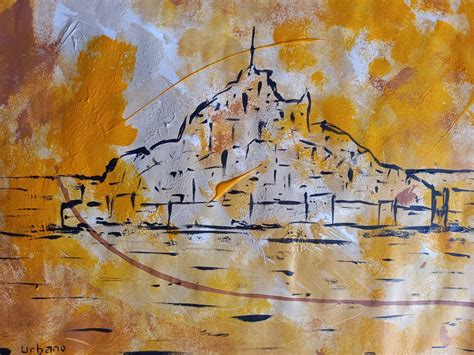 Le Mont Saint Michel Peinture Par Roberto Urbano Artmajeur