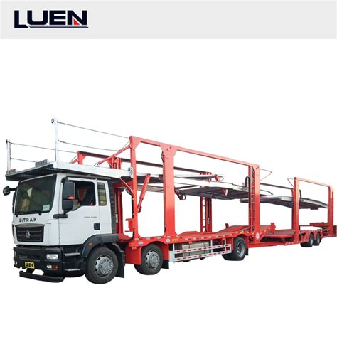 Car Carrier Axle Double Deck Car Transport Semi Truck Trailer T