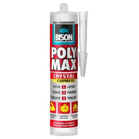 Adeziv Bison Poly Max Cristal Express 300g Transparent