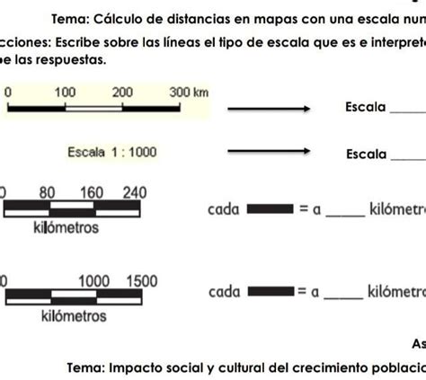 Escribe En Las Lineas El Tipo De Escala Que Es E Interpreta Las Escalas