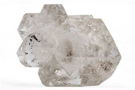 1 3 Pakimer Diamond Crystal Cluster With Carbon Inclusions Pakistan