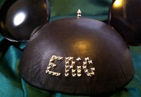 Leather Mickey Mouse Ears Customized and Personalized With Nickel ...