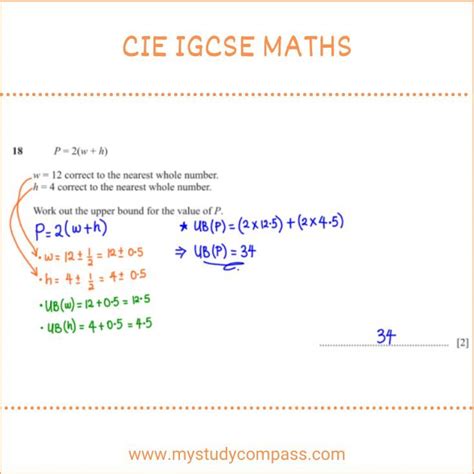 Cie Igcse Maths 0580 21 M J 20 Solved Past Paper Question 18