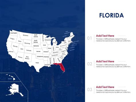 Florida Map Powerpoint Presentation Ppt Template Presentation Graphics Presentation