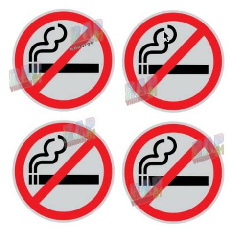 Jual Stiker Cutting No Smoking Dilarang Merokok Shopee Indonesia