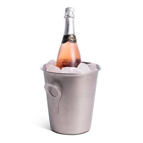 Stainless Steel Wine Champagne Bucket With Flat Handles At Drinkstuff