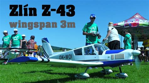 Zlin Z 43 3m Giant Scale RC Airplane 4K Holesov 2023 YouTube